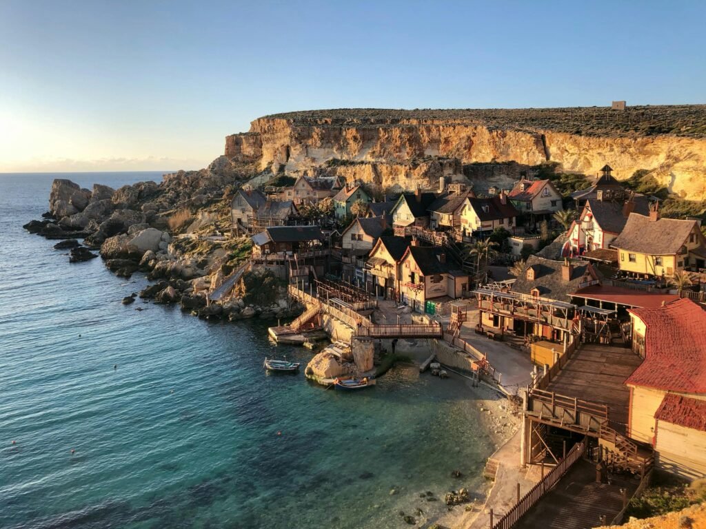 7 days in Malta itinerary showing beautiful Malta beach with crystal clear waters