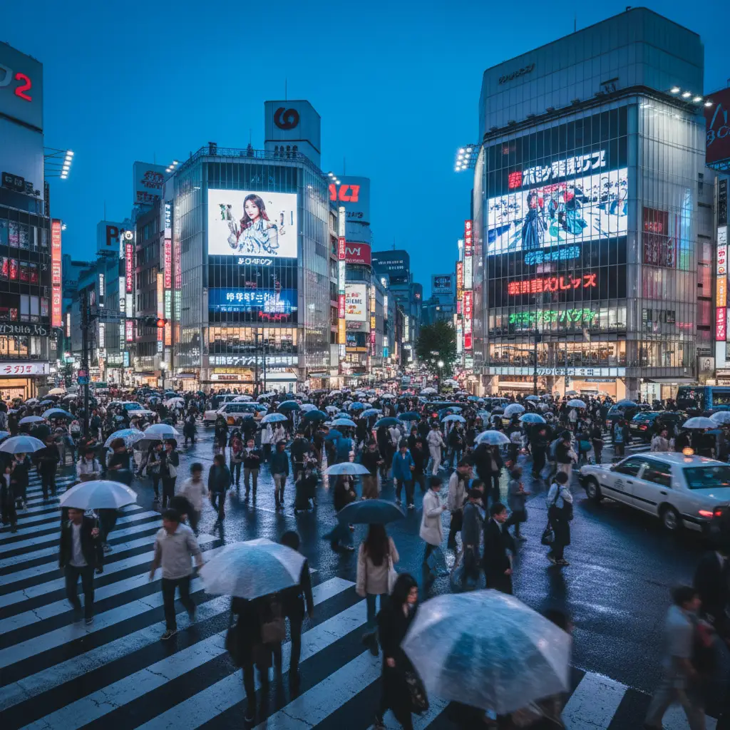 Shibuya Crossing - vibrant Japan travel urban experience in Tokyo
