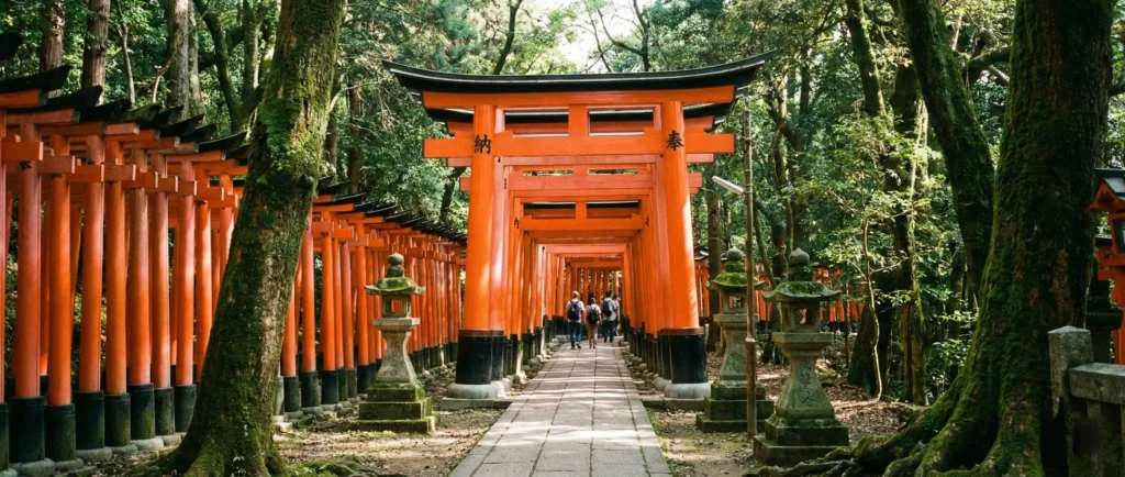Fushimi Inari's torii gates - iconic Japan travel landmark in Kyoto