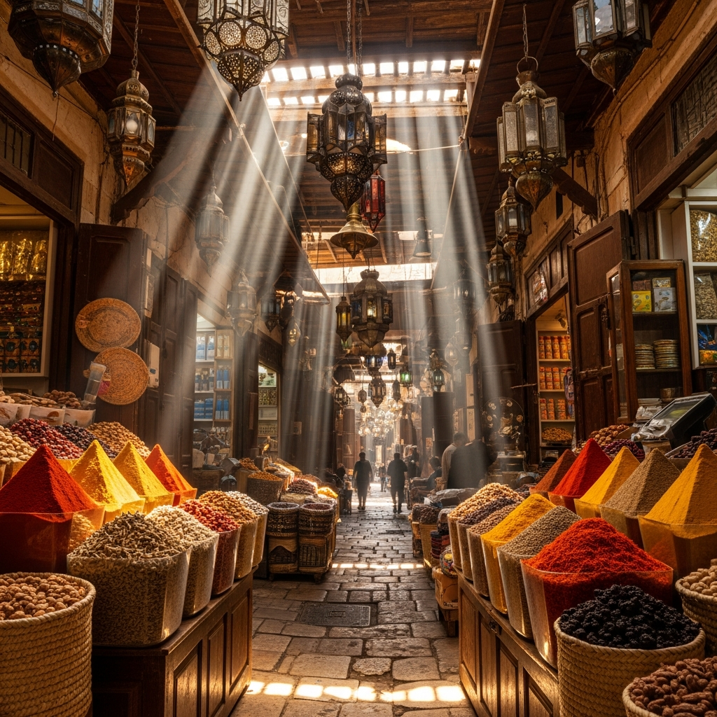 Exploring the vibrant spice souks on a Marrakech Travel adventure