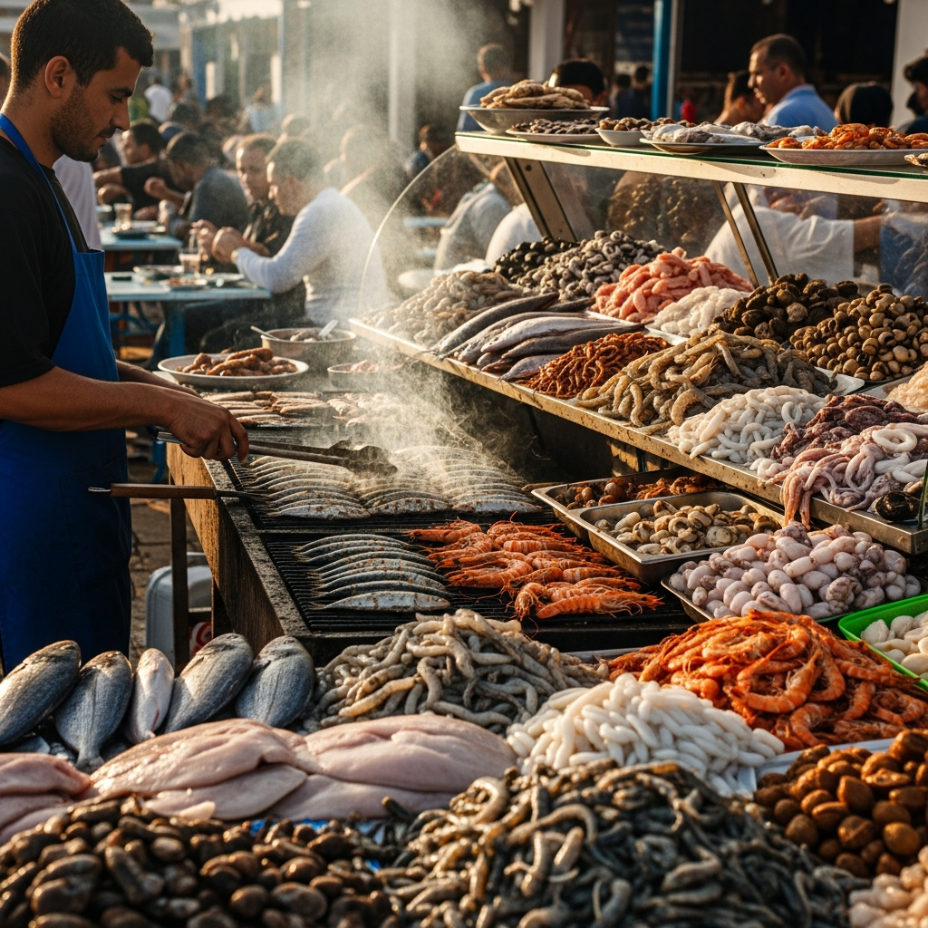 Fresh seafood dining for Agadir travel