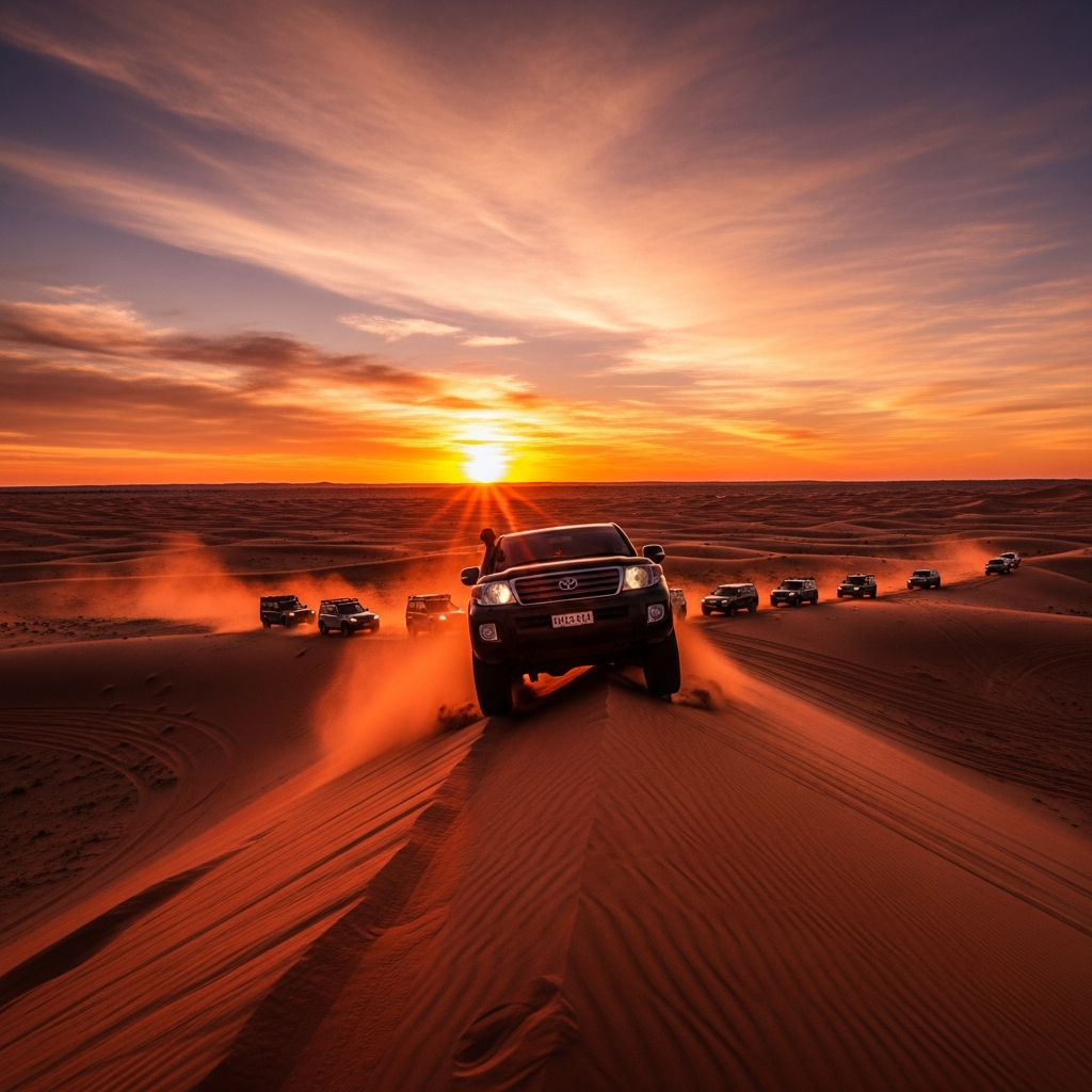 Adventure desert safari near the Dubai future city