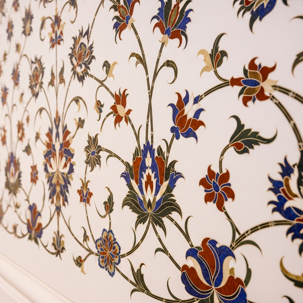 Detailed Islamic architecture in Abu Dhabi cultural capital