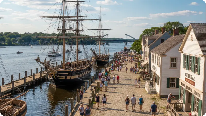 Exploring historic Mystic Seaport on a Connecticut getaway